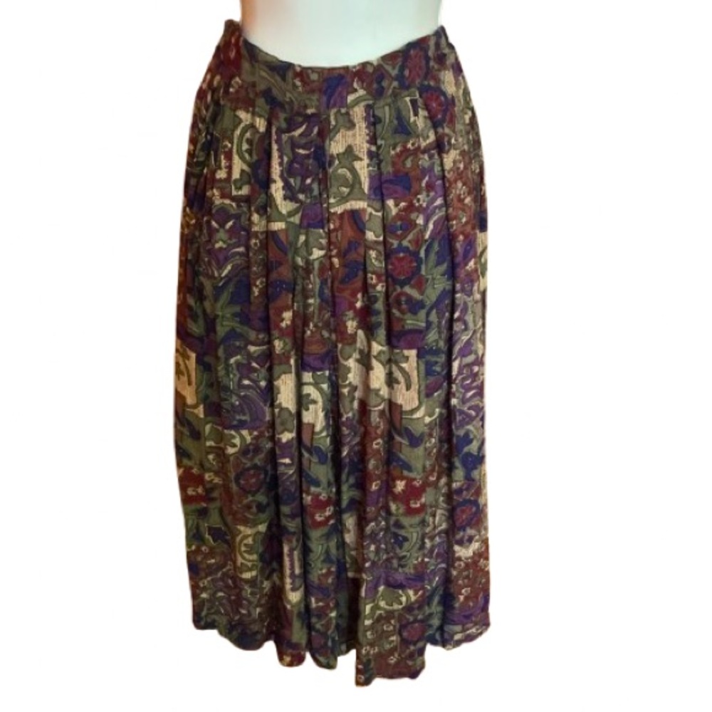 Vtg 90s earthy ethnic print culottes